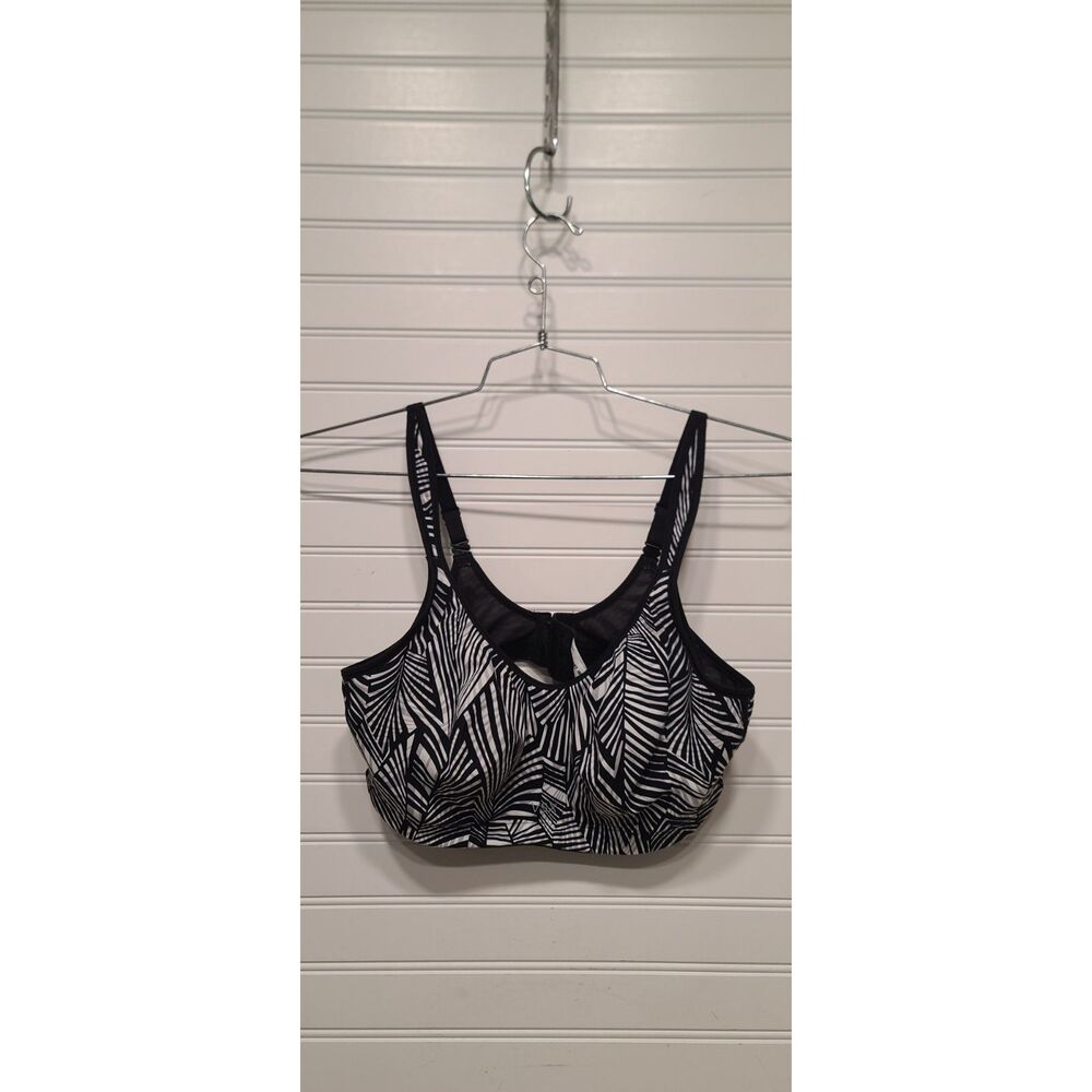 Victoria's Secret VS X Sexy Sport Bra Black/White Animal Print Size 38C